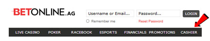 BetOnline.ag Deposit Options